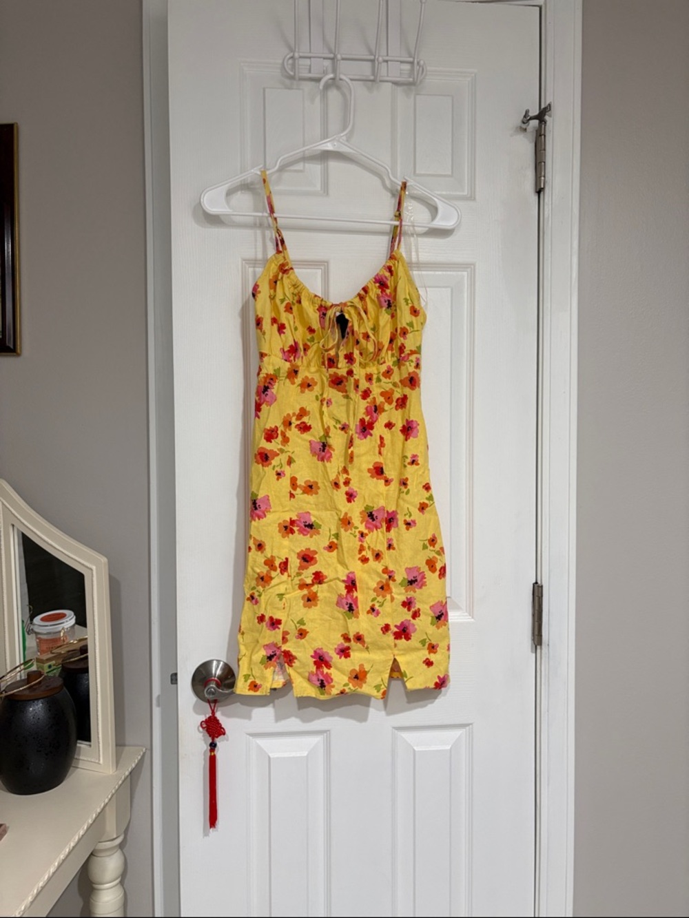 NWT Yellow Floral Slip Dress